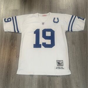 Mitchell & Ness Johnny Unitas White Jersey size 48 (L) *Read description*